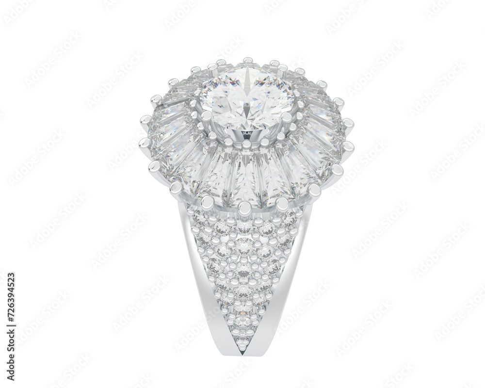 Obraz premium Jewelry isolated on background. 3d rendering - illustration