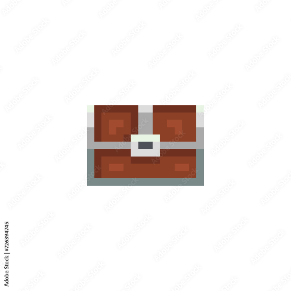 treasure chest 8-bit pixel graphics icon. Pixel art style. Game assets. 8-bit sprite. Isolated vector illustration EPS 10 treasure chest 8-bit pixel graphics icon. Pixel art style. Game assets. 8-bit sprite. Isolated vector illustration EPS 10