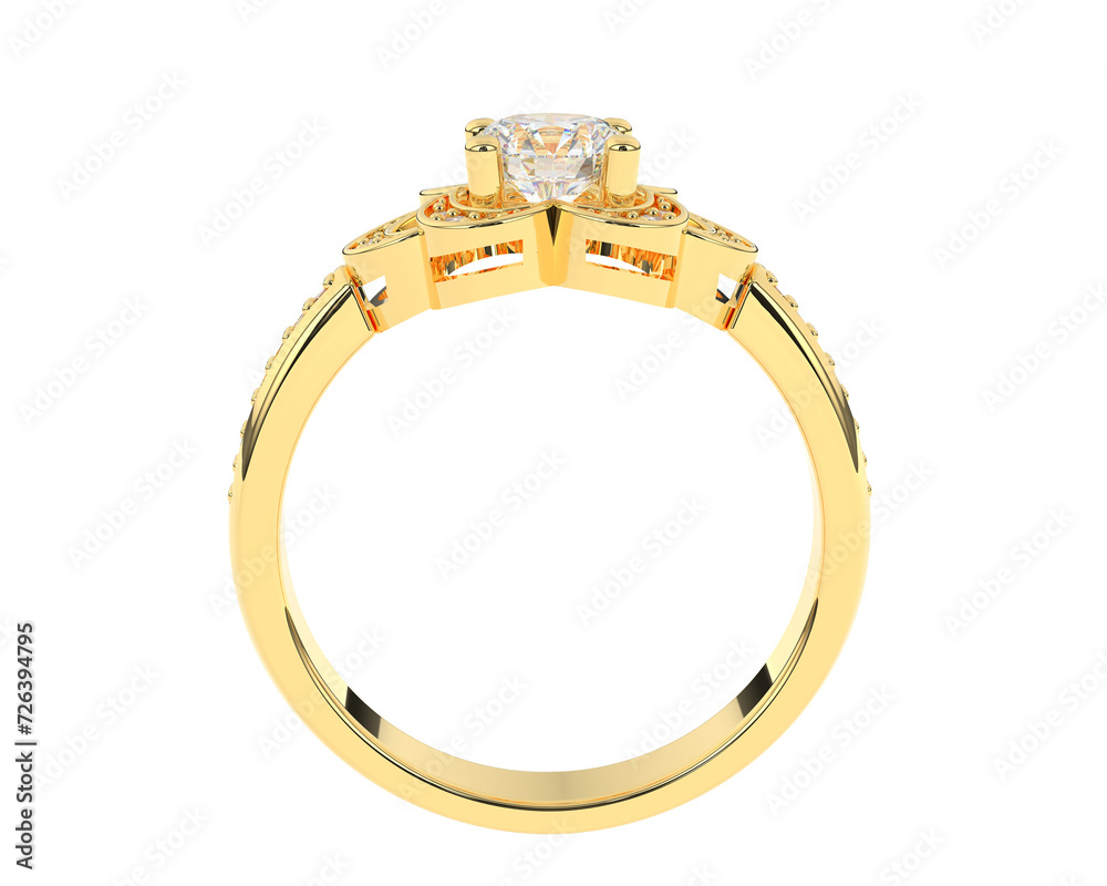 Jewelry isolated on background. 3d rendering - illustration Jewelry isolated on background. 3d rendering - illustration