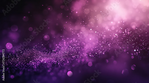 purple luxury glitter and bokeh particles, purple bokeh background, holiday festival background