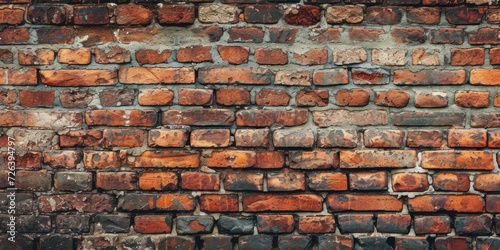 Weathered Brick Wall With Rust