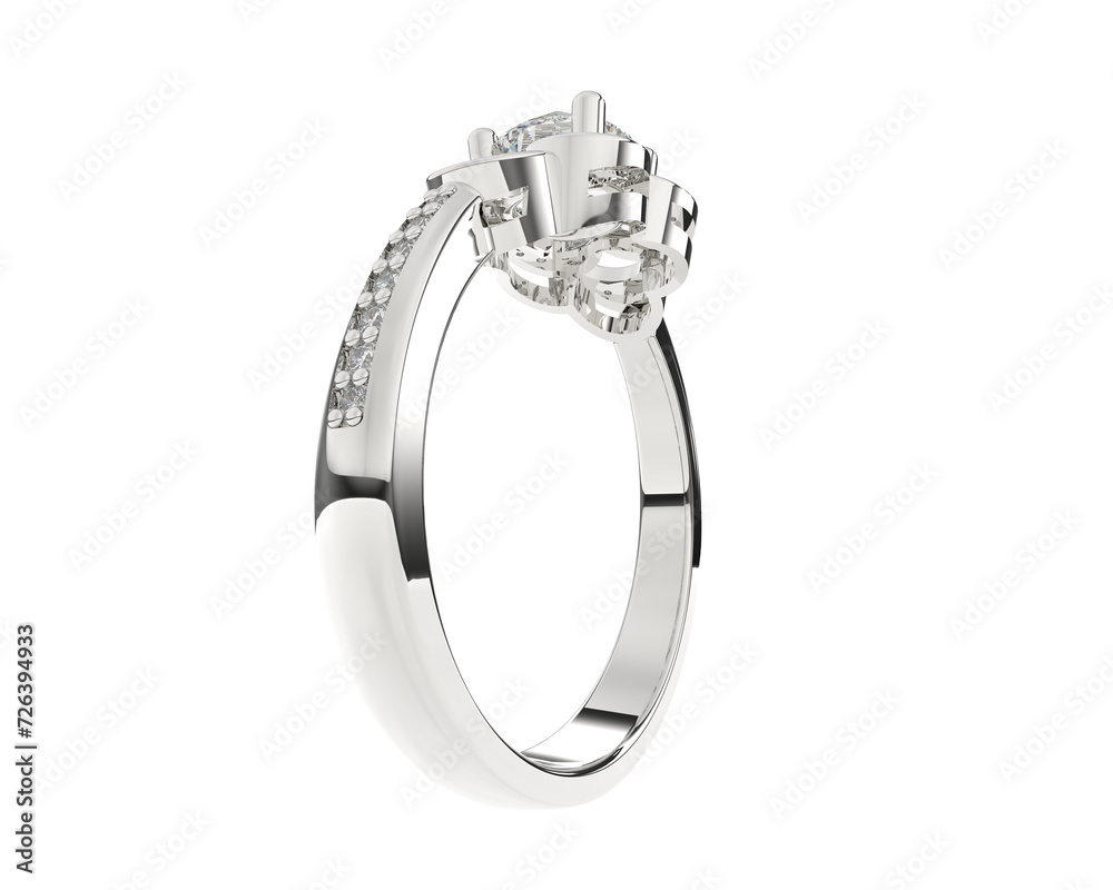 Jewelry isolated on background. 3d rendering - illustration Jewelry isolated on background. 3d rendering - illustration