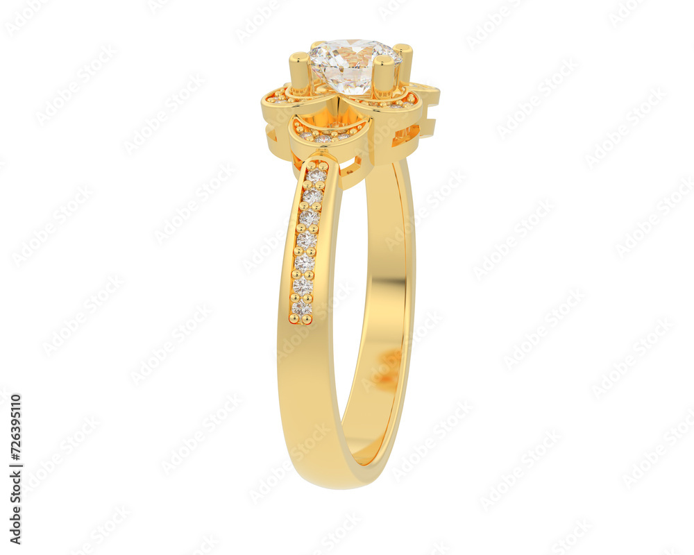 Jewelry isolated on background. 3d rendering - illustration Jewelry isolated on background. 3d rendering - illustration