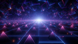 Interior Detail Photos & Images ,,
Neon brilliance Geometric triangles in laser light form stunning wallpapers 