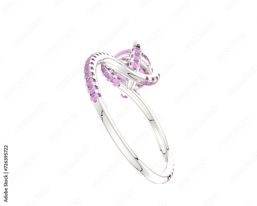 Jewelry isolated on background. 3d rendering - illustration