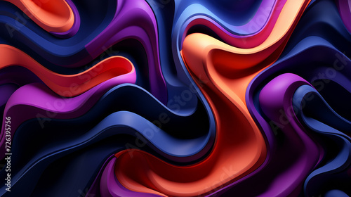 Abstract modern colorful background with wavy shapes