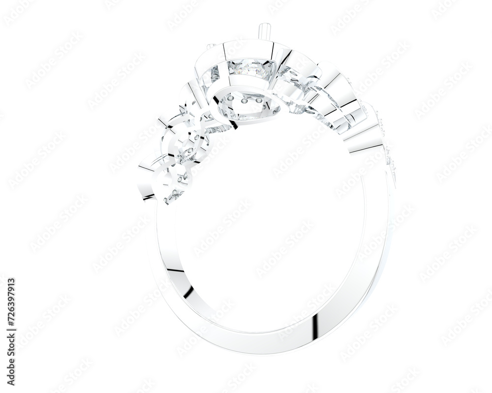Jewelry isolated on background. 3d rendering - illustration Jewelry isolated on background. 3d rendering - illustration