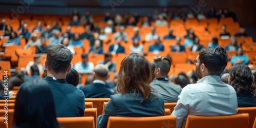 Group of People Sitting in Lecture Hall at University