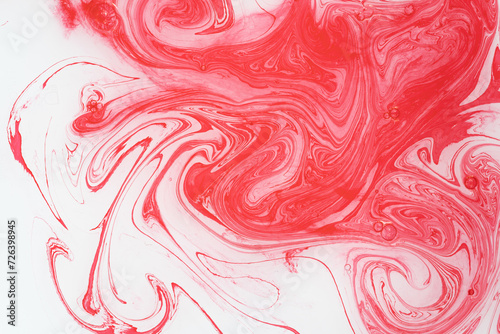 Bloody stains on water background texture. bloody smudged. Red smoke background. watercolor in water background red. red motion ink in water (47)
