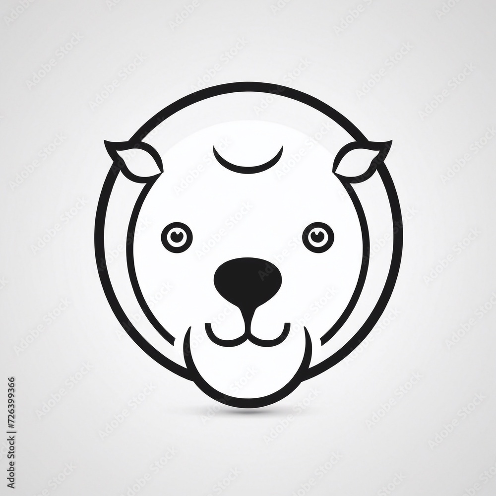 Bold Monochromatic Animal Vector Icon Bold Monochromatic Animal Vector Icon