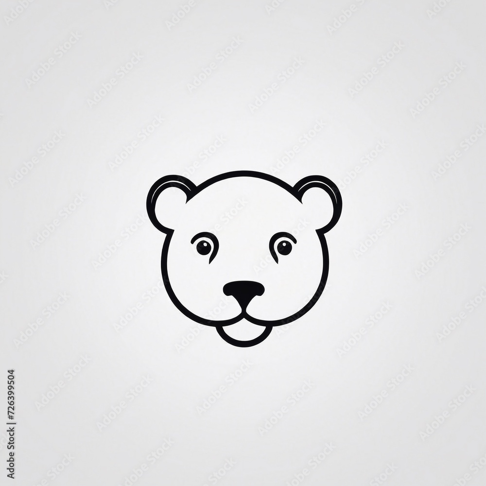 Naklejka premium Bold Monochromatic Animal Vector Icon