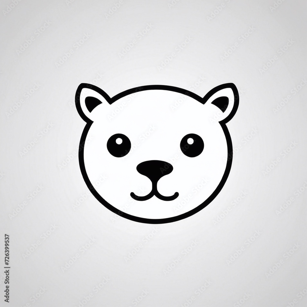 Bold Monochromatic Animal Vector Icon Bold Monochromatic Animal Vector Icon