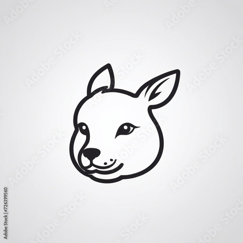 Bold Monochromatic Animal Vector Icon