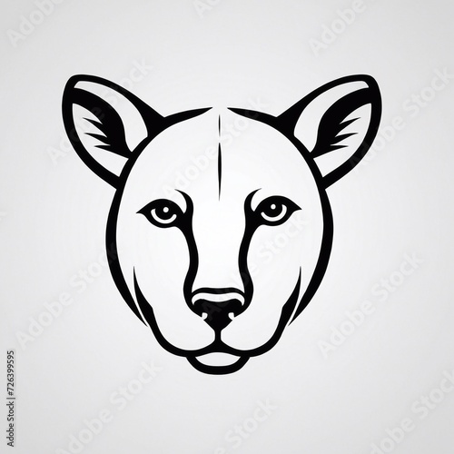 Bold Monochromatic Animal Vector Icon