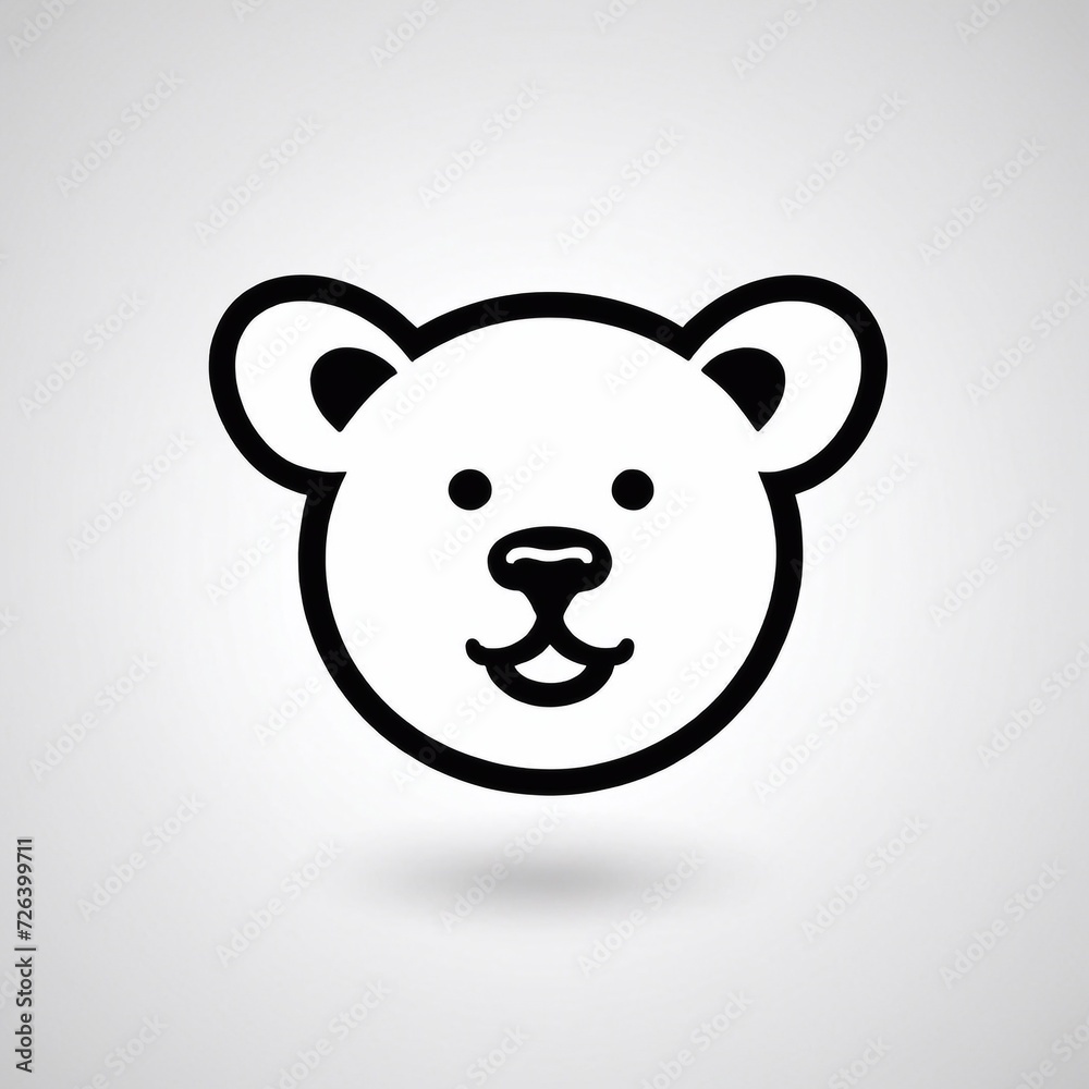 Naklejka premium Bold Monochromatic Animal Vector Icon