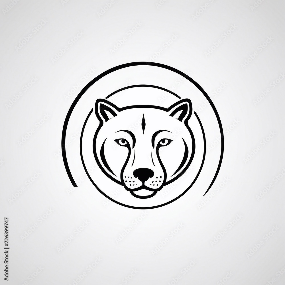 Bold Monochromatic Animal Vector Icon