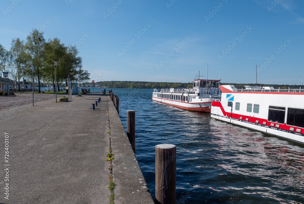 Roebel at the harbor on the Mecklenburg Lake District
