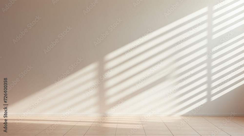 Obraz premium Realistic and minimalist blurred natural light windows, shadow overlay