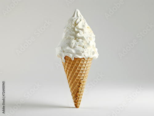 ice cream cone isolated on black © Zakaria