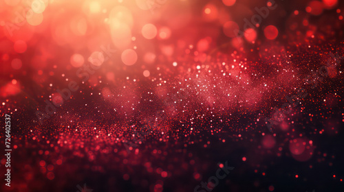 red luxury glitter and bokeh particles, red bokeh background, holiday festival background