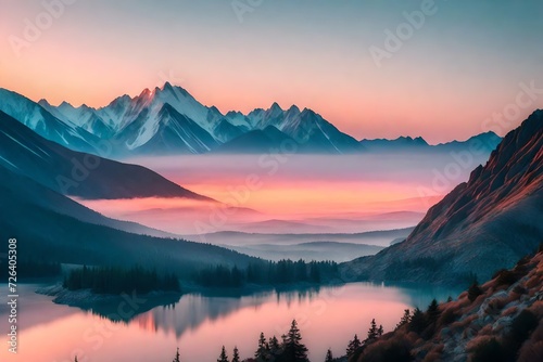 sunrise over the mountains © Ateeq