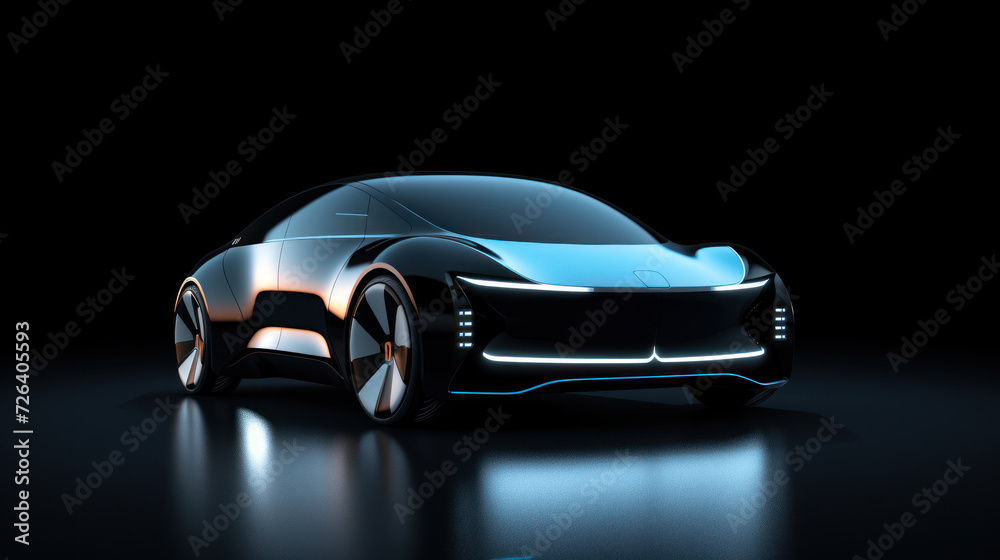 Sketch drawing of self-driving car controlled by an artificial intelligence autopilot. Future technologies, internet of things and smart devices concept. Sketch drawing of self-driving car controlled by an artificial intelligence autopilot. Future technologies, internet of things and smart devices concept.