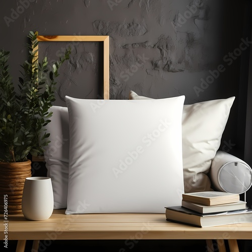  mockup for square Palin white pillow photo