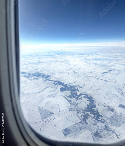 view from an airplane window