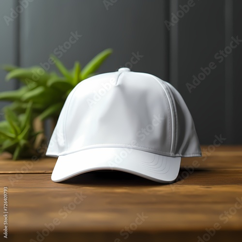 minimal simple white cap mockup for product mockup and presentation 