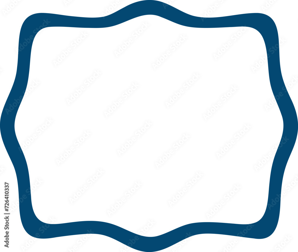 Frame shape flat illustration. Border silhouette design element Frame shape flat illustration. Border silhouette design element