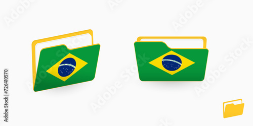 Free Download Brazil flag on two type of folder icon. - GFXLoad