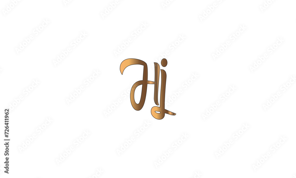 HJ, JH , H , J , Abstract Letters Logo Monogram HJ, JH , H , J , Abstract Letters Logo Monogram