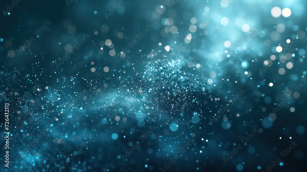 turqoise luxury glitter and bokeh particles, turqoise bokeh background, holiday festival background turqoise luxury glitter and bokeh particles, turqoise bokeh background, holiday festival background