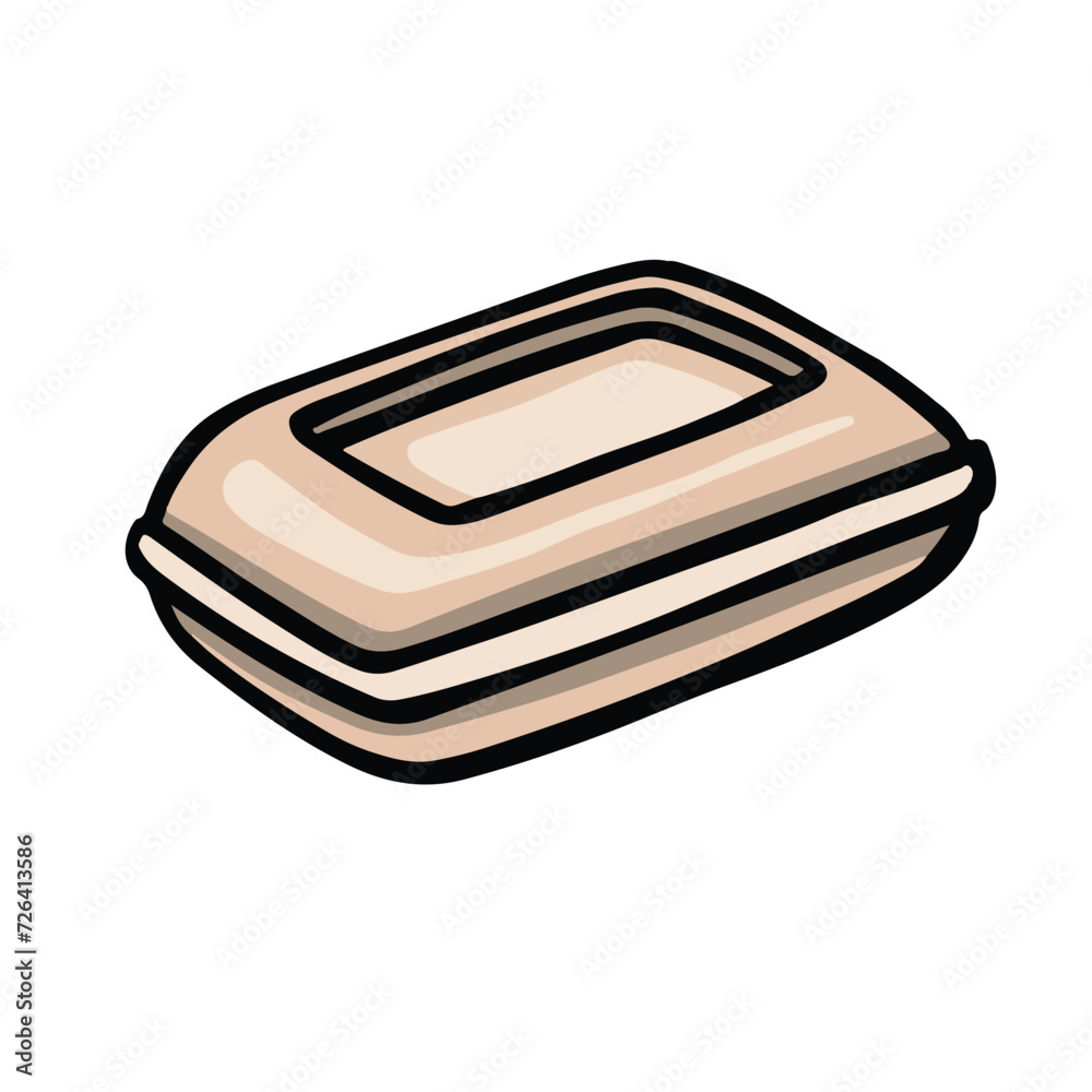 Dry soap, personal hygiene, vector Dry soap, personal hygiene, vector