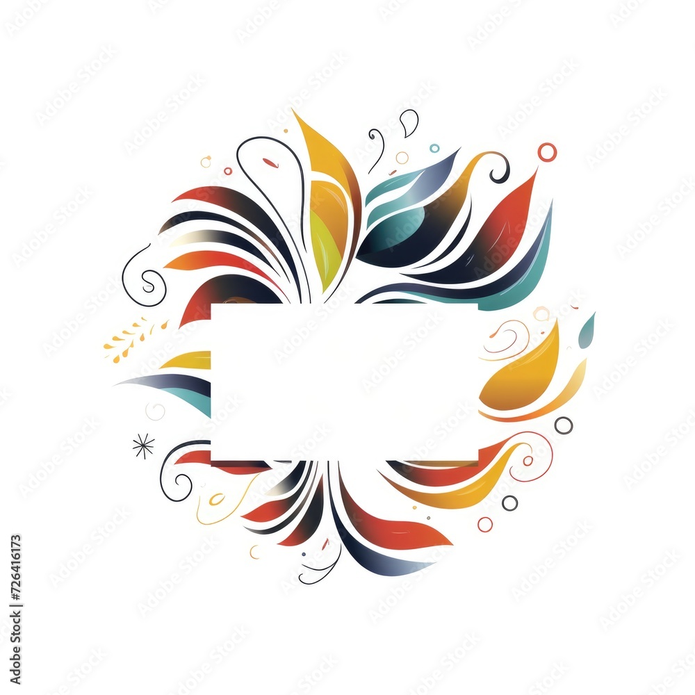 Obraz premium Abstract Artistic Splash with Blank Banner