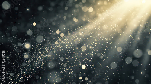 grey white luxury glitter and bokeh particles, grey white bokeh background, holiday festival background