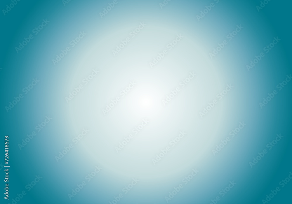 Fondo concéntrico o circular en azul turquesa y blanco degradado