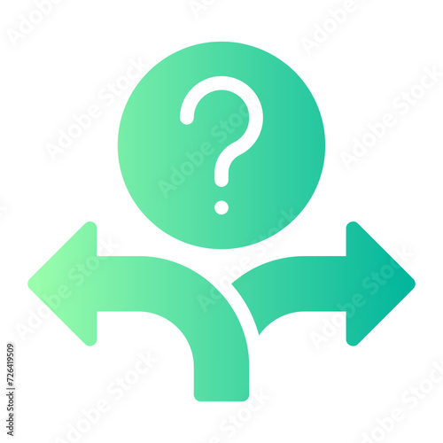 decision making gradient icon