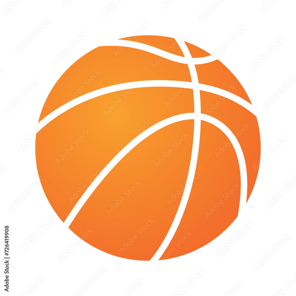 Basketball orange gradient