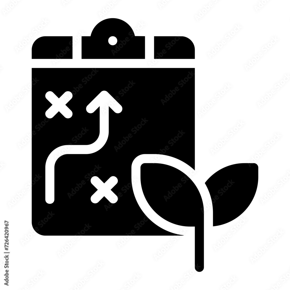 sustainability planning glyph icon sustainability planning glyph icon