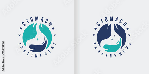 stomach icon Logo collection, stomach logo template