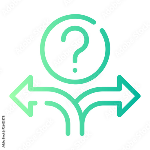 decision making gradient icon