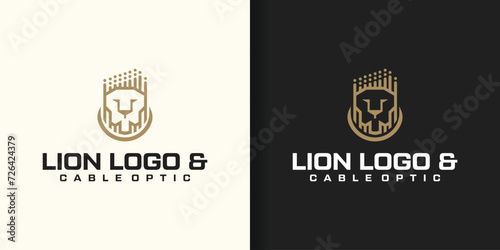 lion head logo optical cable collection