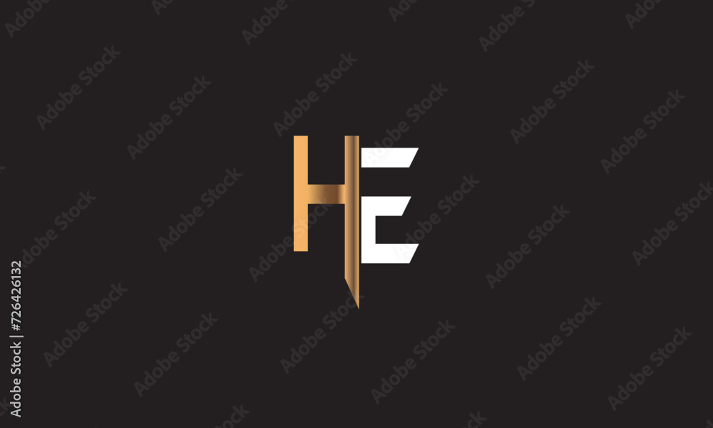 HE, EH , H , E , Abstract Letters Logo Monogram HE, EH , H , E , Abstract Letters Logo Monogram