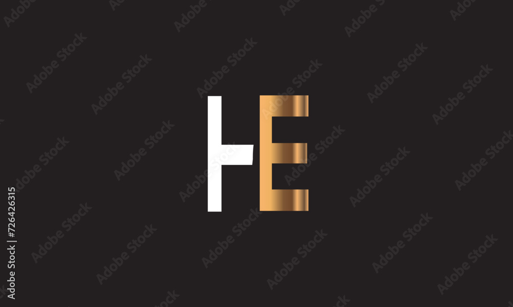HE, EH , H , E , Abstract Letters Logo Monogram HE, EH , H , E , Abstract Letters Logo Monogram