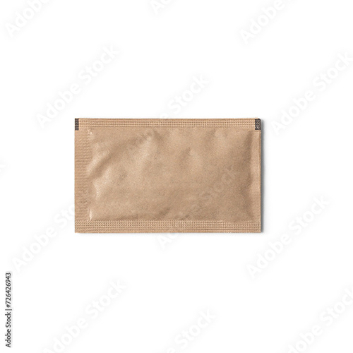 Realistic craft sugar pack isolated on transparent background.fit element for scenes project.