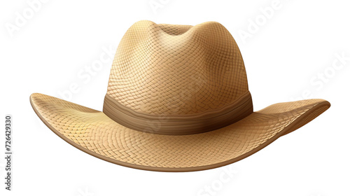 straw hat on transparent background