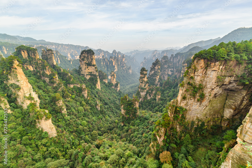 Fototapeta premium Quartz sandstone pillars (Avatar Mountains)
