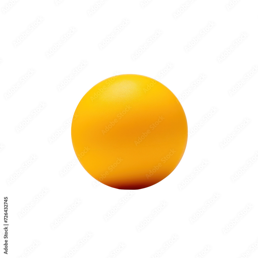 table tennis ball on transparent background