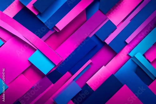 pink and blue abstract